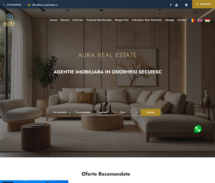Aura Real Estate - agentie imobiliara Harghita