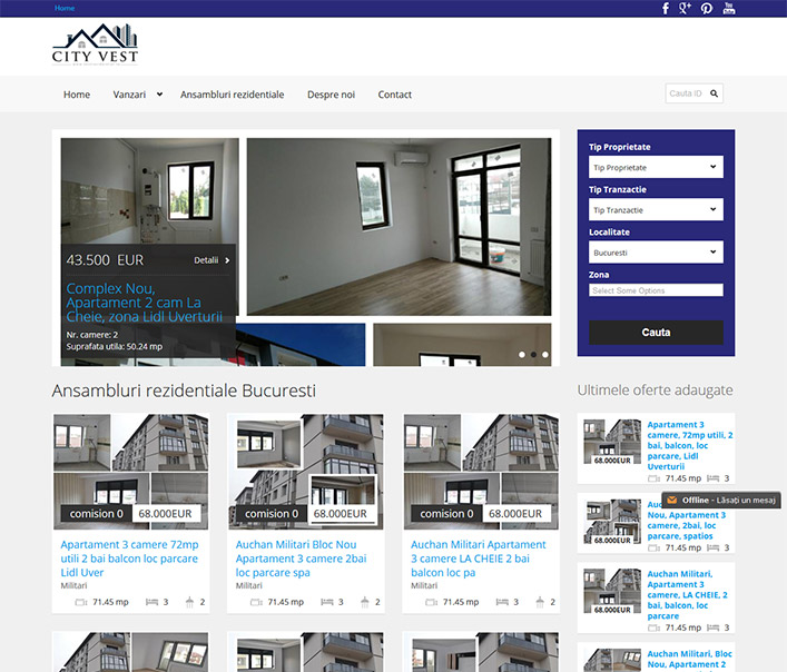 City Vest - agentie imobiliara Bucuresti