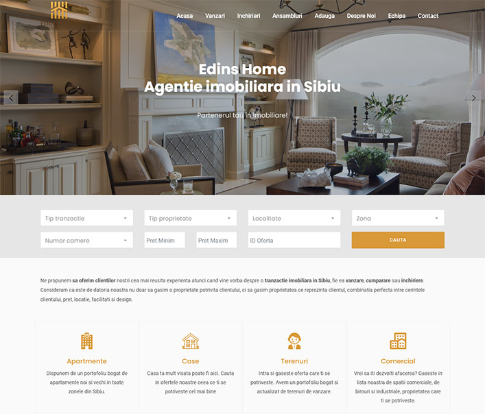 Edins Home Real Estate - agentie imobiliara Sibiu