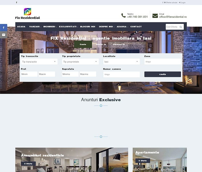 Fix Rezidential - agentie imobiliara Iasi