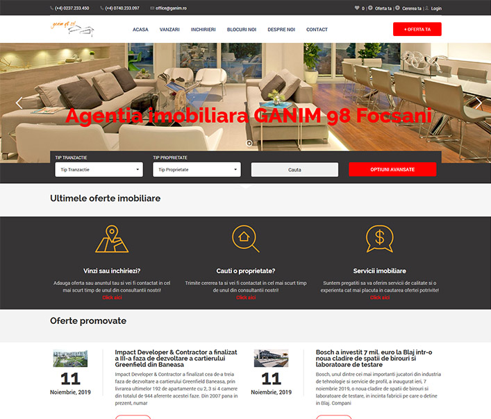 Ganim Imobiliare  - agentie imobiliara Focsani