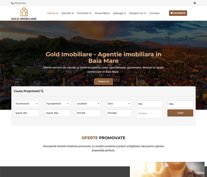 Gold Imobiliare - agentie imobiliara Baia Mare
