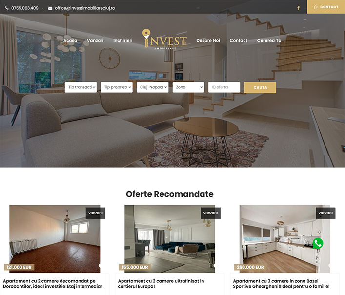 Invest Imobiliare - agentie imobiliara Cluj-Napoca