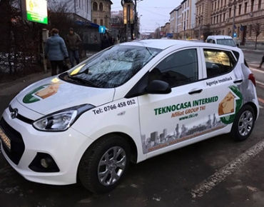 Design colantare masina agentie imobiliara - Teknocasa - Sibiu