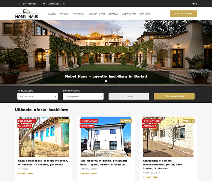 Nobel Hause - agentie imobiliara Barlad