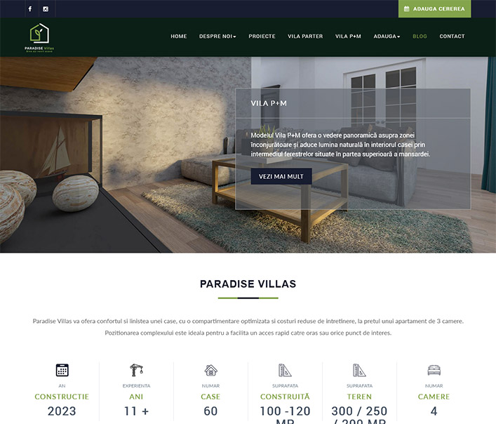 Paradise Villas - dezvoltator imobiliar Bacau