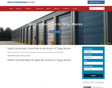 Website de nisa - spatii industriale Mures