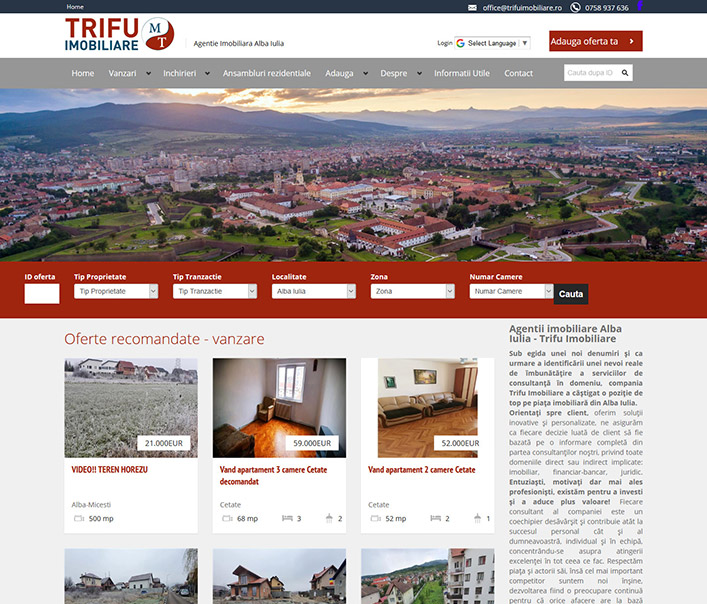 Trifu Imobiliare  - agentie imobiliara Alba Iulia