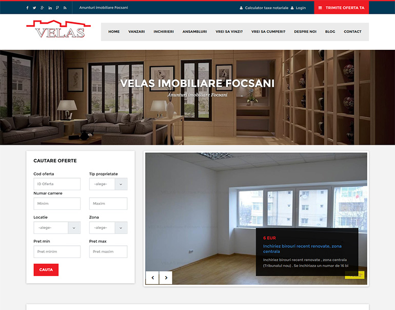 Velas Imobiliare - agentie imobiliara Focsani